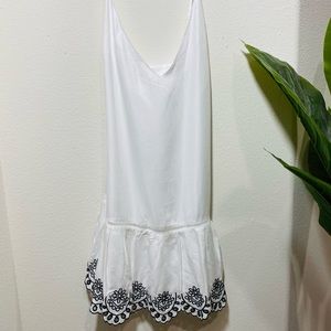 BB Dakota Black & White Dress | Drop Waist